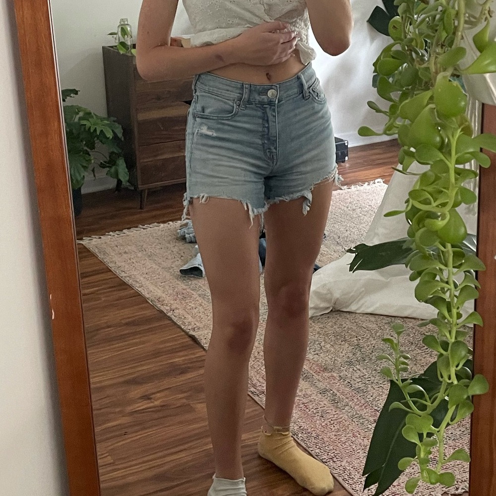 American eagle midi shorts